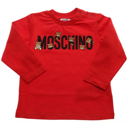 Moschino Koszulka Niemowlęca dla Dziewczynek Na Wyprzedaży, Czerwony, Bawełna, 2019, 3Y 9M  Moschino 3Y promocja RAFFAELLO NETWORK 