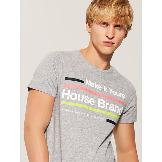 House - T-shirt House - Jasny szar