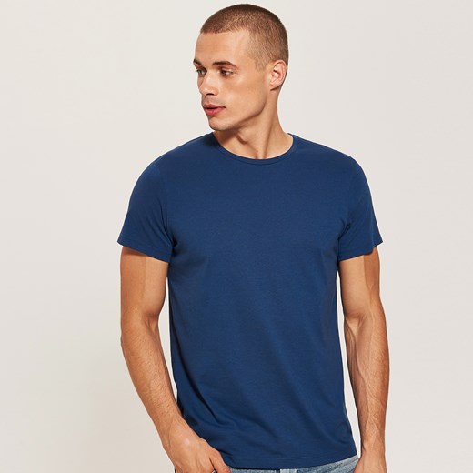 House t-shirt męski niebieski z krótkim rękawem 