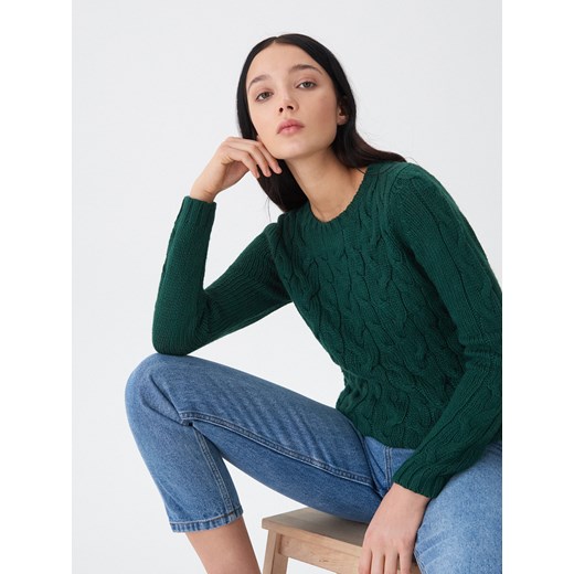 House sweter damski zielony