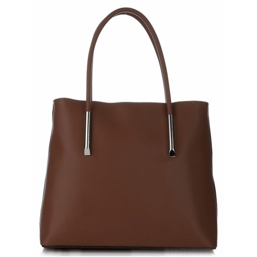 Shopper bag Vittoria Gotti bez dodatków elegancka 