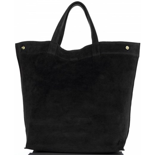 Shopper bag czarna Vera Pelle casual 
