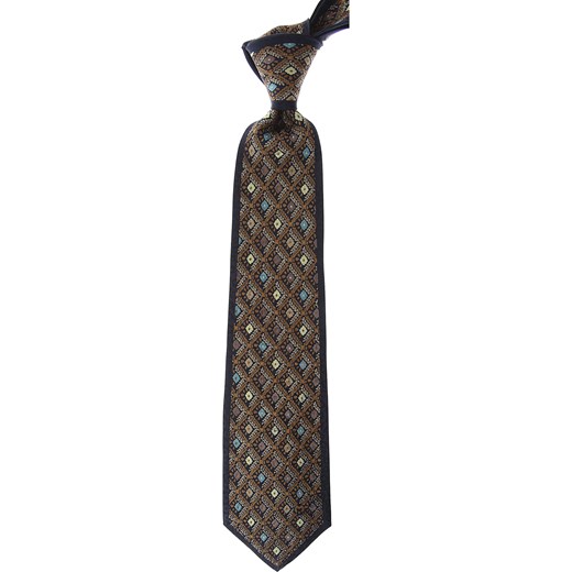 Brązowy krawat Mila Schon 