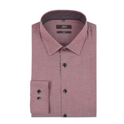 Koszula biznesowa o kroju modern fit z tkanym wzorem Jake*s  45/46 Peek&Cloppenburg 