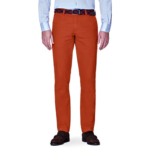 Spodnie męskie pomarańczowe Lancerto na jesień 