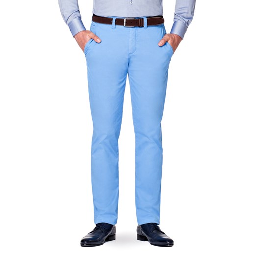Spodnie męskie Lancerto niebieskie bawełniane 