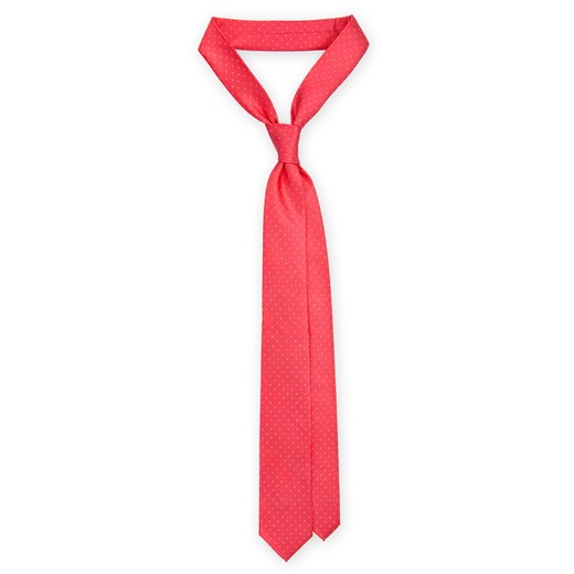 Krawat Czerwony w Kropki  Lancerto  