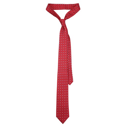 Krawat czerwony Lancerto w abstrakcyjnym wzorze 