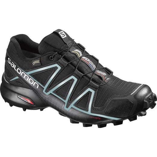 Salomon buty biegowe Speedcross 4 Gtx W Black/Black/Metallic Bubble Blue 40.0, BEZPŁATNY ODBIÓR: WROCŁAW!