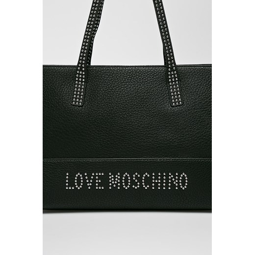 Shopper bag Love Moschino duża bez dodatków na ramię młodzieżowa 