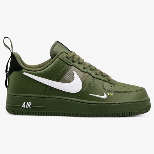 Buty sportowe męskie zielone Nike air force sznurowane 