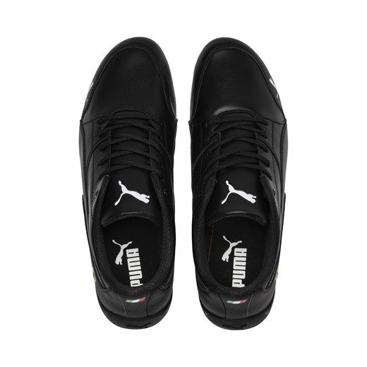 Buty sportowe męskie Puma sznurowane czarne ze skóry 