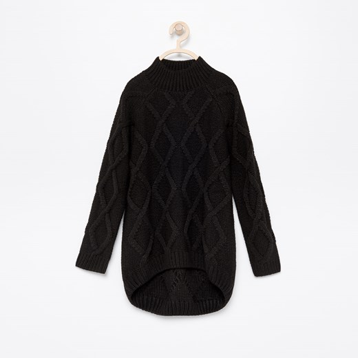 Reserved - Sweter z półgolfem - Czarny czarny Reserved 152 