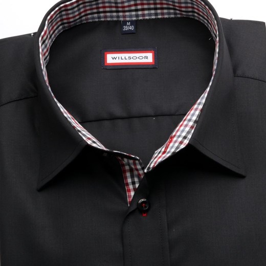 Koszula WR Slim Fit (wzrost 176-182) willsoor-sklep-internetowy czarny koszule