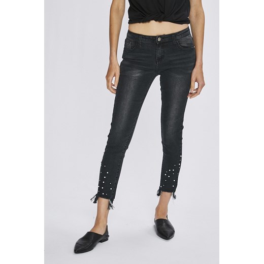 Czarne jeansy damskie Answear 
