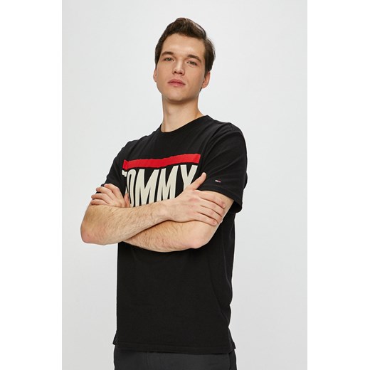 T-shirt męski Tommy Jeans z napisami 