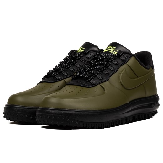 Buty sportowe męskie Nike air force zielone młodzieżowe wiązane 