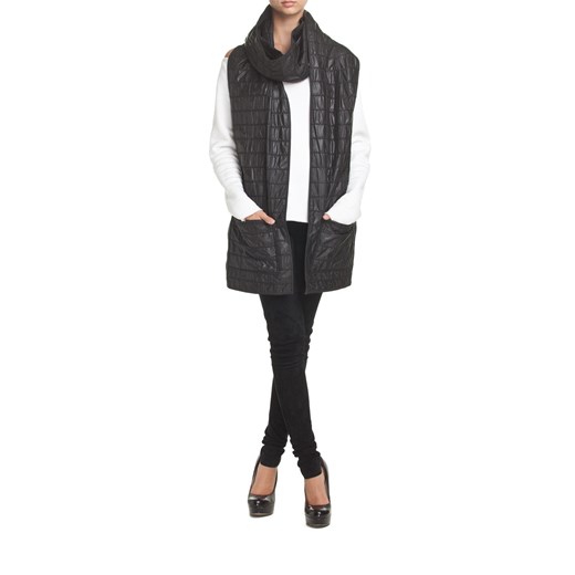 Szalik pikowany z kieszeniami UNISEX mostrami szary ciekawe