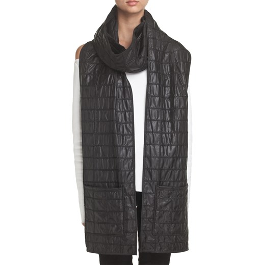 Szalik pikowany z kieszeniami UNISEX mostrami szary kolekcja
