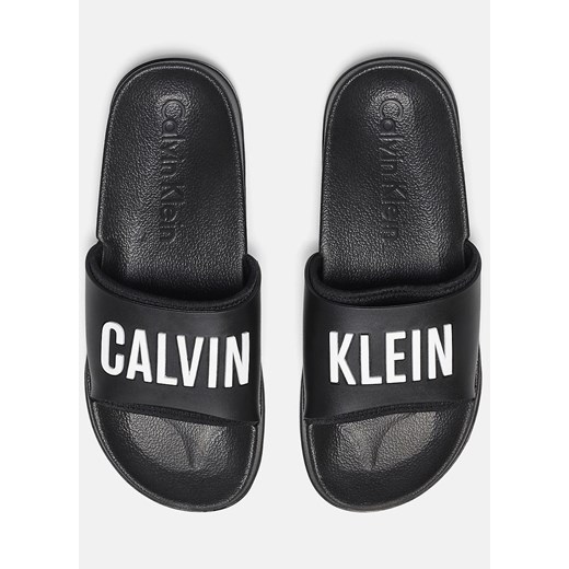 Klapki damskie Calvin Klein casual płaskie bez zapięcia 
