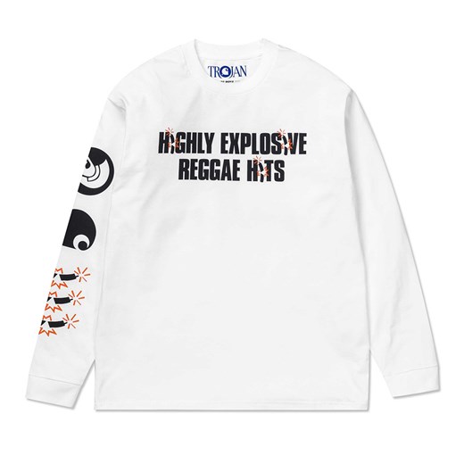 Longsleeve Carhartt WIP x Trojan L/S Explosion T-Shirt White (I026738_BBB_00)  Carhartt Wip XL StreetSupply
