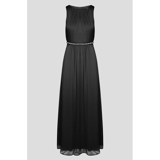 Sukienka czarna ORSAY wiosenna prosta z tkaniny karnawałowa maxi 