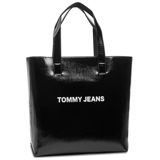 Shopper bag Tommy Jeans z nadrukiem do ręki 