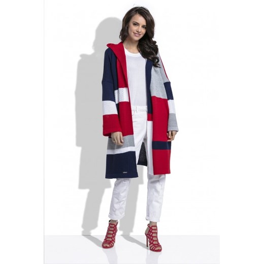 Sweter damski Fobya w geometryczne wzory