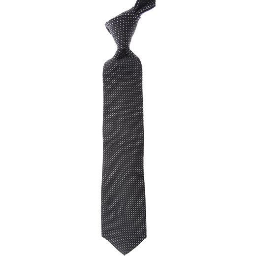 Krawat czarny Tom Ford bez wzorów 
