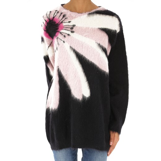 Sweter damski Valentino z poliamidu z okrągłym dekoltem 
