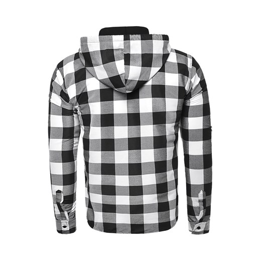 Męska bluza / koszula z kapturem rl60 - czarna