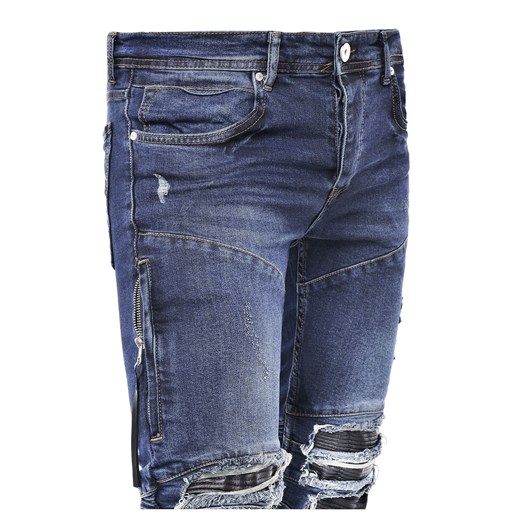 Spodnie jeansowe męskie joggery - ta43