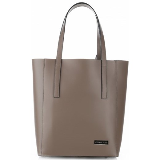 Shopper bag Vittoria Gotti matowa bez dodatków do ręki elegancka duża 