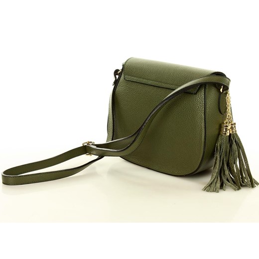 Marco Mazzini Elegancka torebka włoska crossbody incanto skóra - zielony