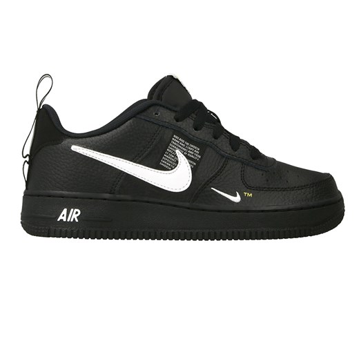 Buty sportowe damskie Nike do biegania air force czarne wiązane na koturnie 