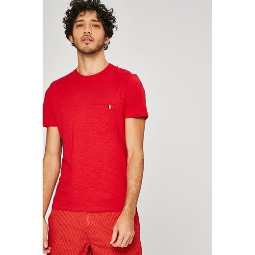 T-shirt męski Medicine czerwony z krótkimi rękawami 