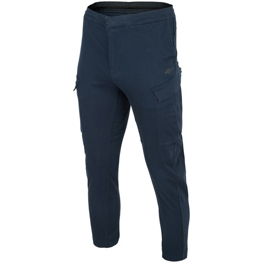 Spodnie casual męskie SPMC201 - granat XL 4F
