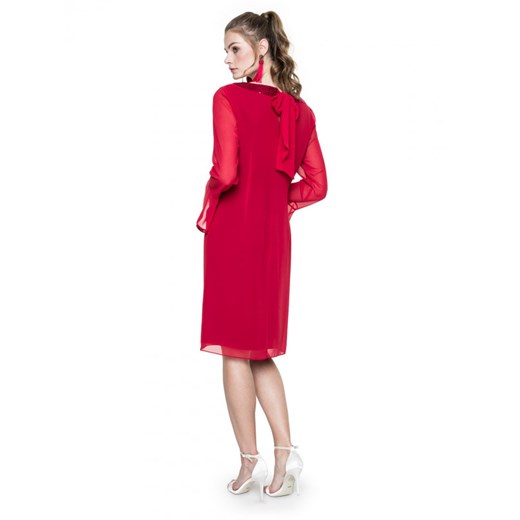 Czerwona sukienka z cekinami L'AF SA GREIS  L’af 40 Eye For Fashion