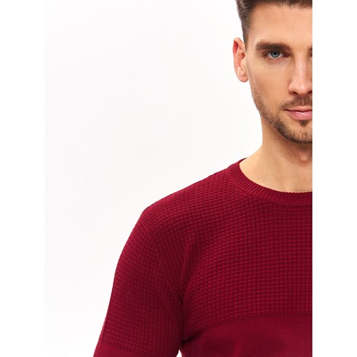 Sweter męski czerwony Top Secret 