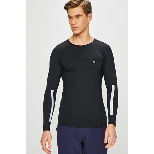 Koszulka sportowa Calvin Klein Performance czarna bez wzorów 