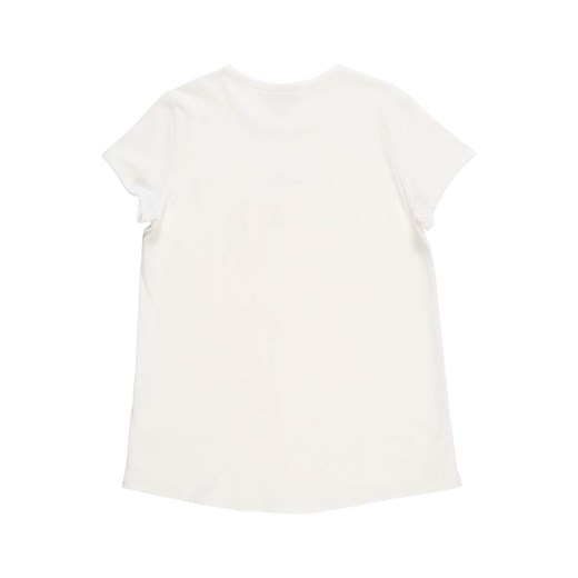 Bluzka dziewczęca Lacoste biała jerseyowa 