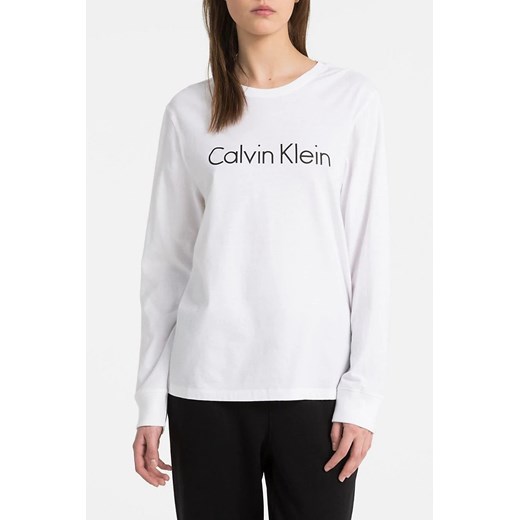 Calvin Klein białe damskie koszulka z logiem  Calvin Klein XS Differenta.pl