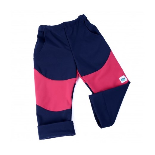Spodnie dziecięce softshell ADRY Niebieskie/Różowe