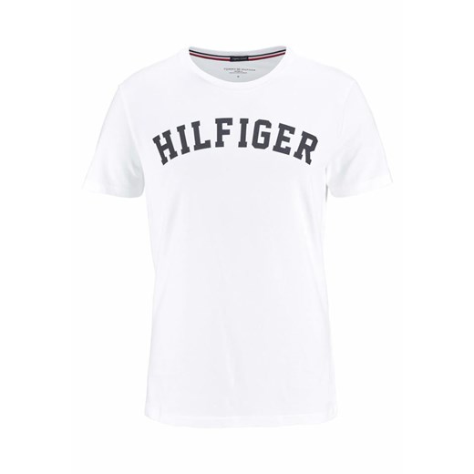 T-shirt męski biały Tommy Hilfiger w stylu młodzieżowym z krótkim rękawem 