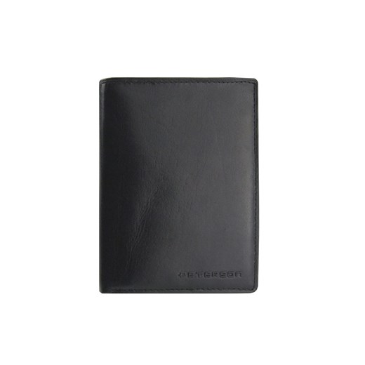 Czarny męski portfel skórzany Peterson 339 A Peterson   promocyjna cena Galmark 