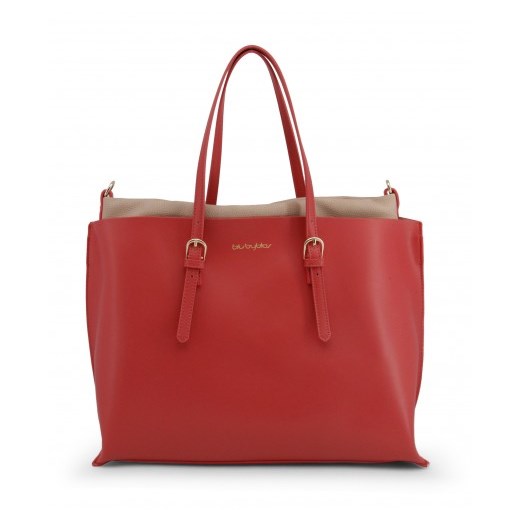 Shopper bag Blu Byblos matowa bez dodatków elegancka 
