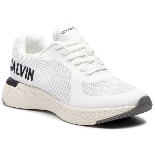 Buty sportowe męskie białe Calvin Klein na wiosnę 