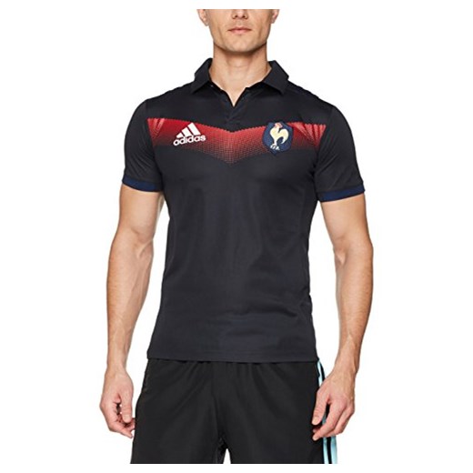 Adidas męski Presentation FFR koszulka polo, czarny, l