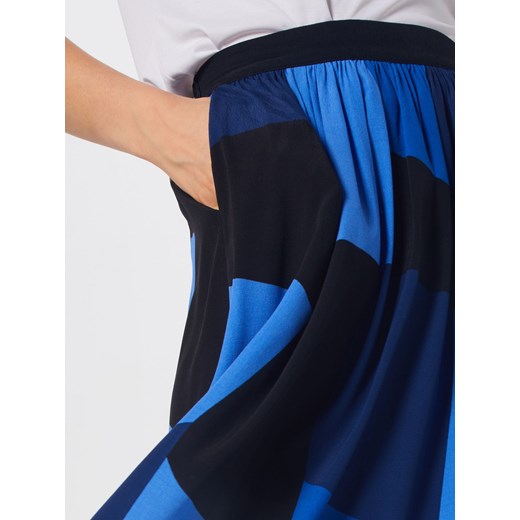 Spódnica Vero Moda midi niebieska z wiskozy 