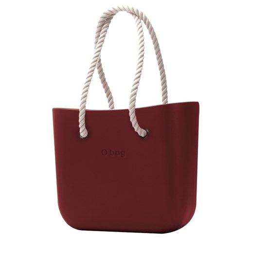 Czerwona shopper bag O Bag bez dodatków casual 